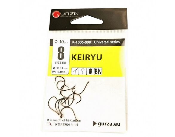 Набір гачків Gurza KEIRYU BN №8 10 шт/уп Аврора картинка 2 купити