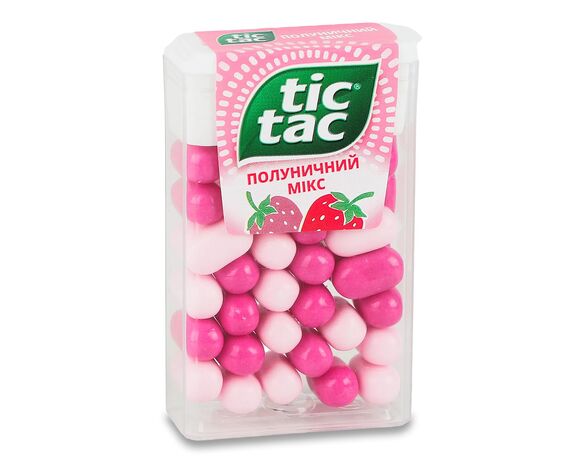 Драже Tic Tac Полуничний мікс 18 г Аврора відгуки