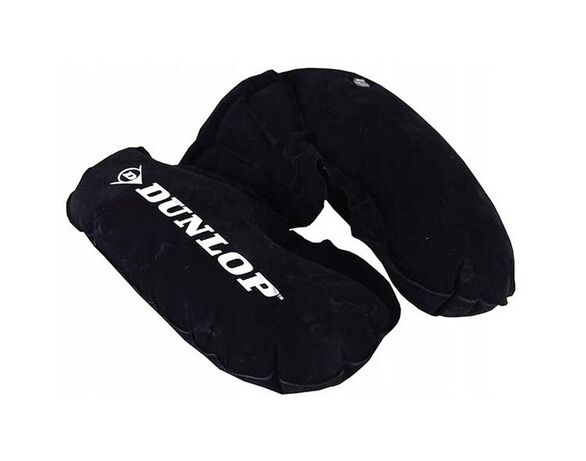 Подушка дорожня надувна м'яка DUNLOP чорна Аврора ціна