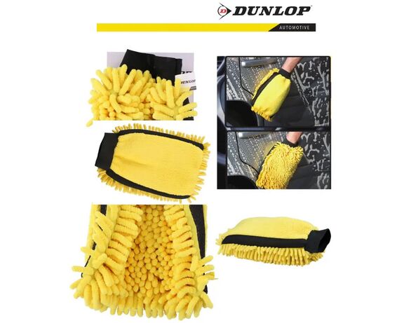 Губка-рукавиця для миття автомобіля, мікрофібра DUNLOP Аврора картинка 3 відгуки