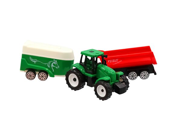 Набір іграшковий Toi-Toys Трактор з 2 причепами Аврора картинка 4 відгуки