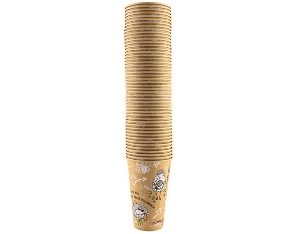 Набір стаканів паперових одношарових EMOJI CUP мікс 340 мл х 50 шт/уп картинка 3 в інтернет-магазині Аврора