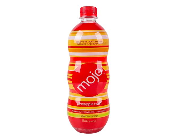 Напій соковмісткий безалкогольний сильногазований Mojo Пайнепл твіст 0,5 л Аврора вартість