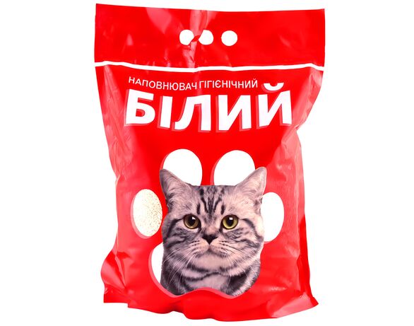 Наповнювач для котячого туалету гігієнічний бентонітовий білий 4 кг Аврора каталог