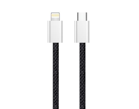 Кабель Type-C-Lightning ColorWay CBPDCL068 чорний 2 м Аврора картинка 3 відгуки