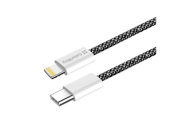 Кабель Type-C-Lightning ColorWay CBPDCL068 чорний 2 м Аврора картинка 4 вартість