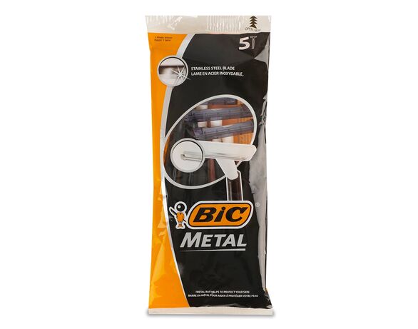 Набір станків  BIC Metal чорна упаковка  1 лезо 5 шт/уп в Аврорі