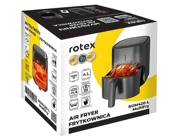Мультипіч Rotex ROM420-L MultiFry чорна 4 л 1200 Вт Аврора картинка 11 з доставкою