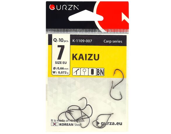 Набір гачків Gurza KAIZU BN №7 10 шт/уп Аврора вартість