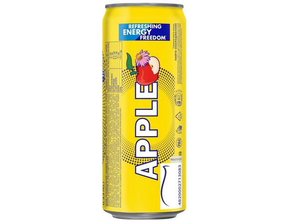 Напій соковмісткий безалкогольний сильногазований Живчик APPLE ж/б 0,33 л Аврора картинка 2 відгуки