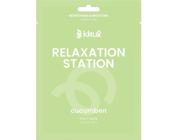 Маска для обличчя тканинна Kkul Relaxation Station з екстрактом огірка 25 мл Аврора недорого
