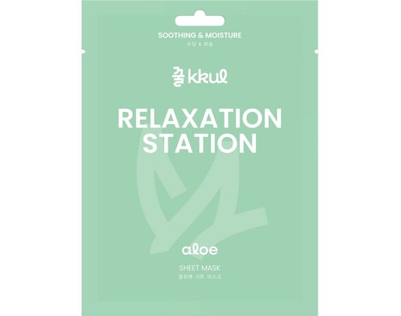 Маска для обличчя тканинна Kkul Relaxation Station з екстрактом алое 25 мл Аврора фото