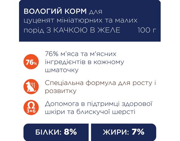 Корм для цуценят С4Р Premium з качкою в желе, пауч 100 г Аврора картинка 4 недорого