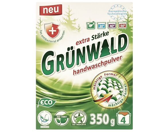 Порошок пральний GRUNWALD для ручного прання 350 г Аврора ціна