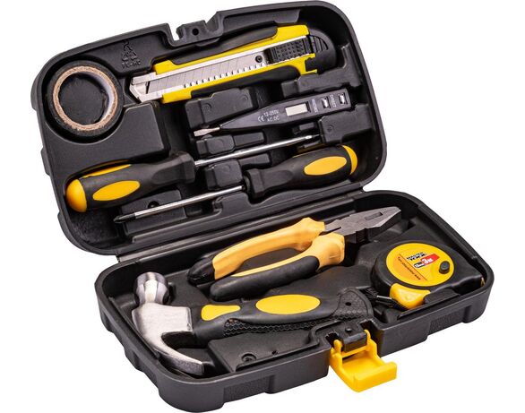 Набір інструментів комбінований MasterTool Технік 8 предметів в інтернет-магазині Аврора