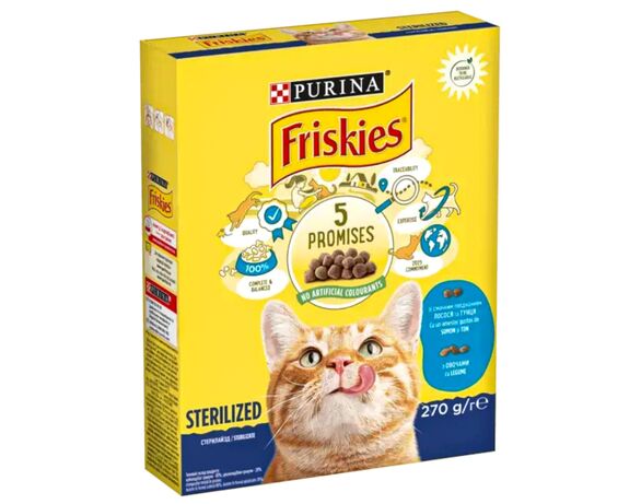 Корм для котів Friskies Sterilized Лосось 270 г Аврора картинка 6 ціна