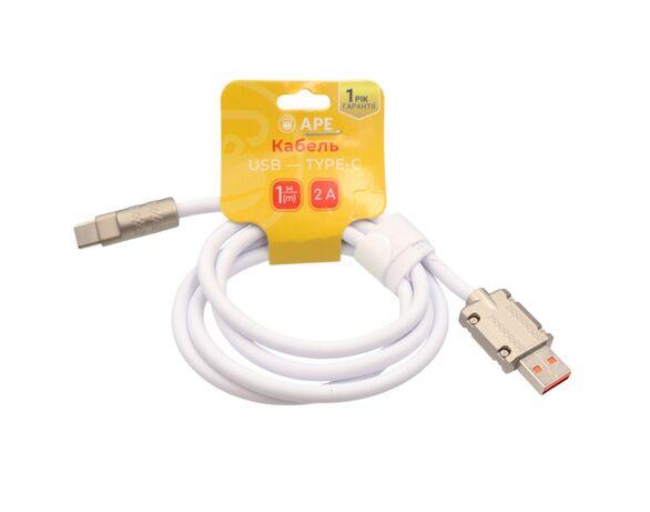 Кабель USB-Type-С APE кольоровий Аврора з доставкою