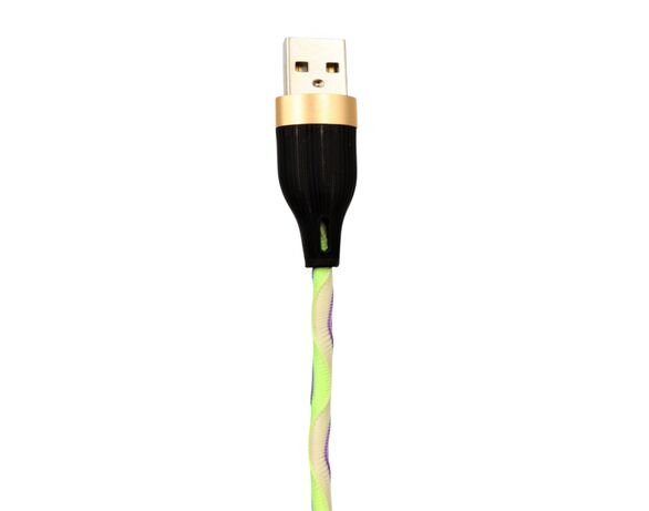 Кабель USB-Type-С APE різнокольоровий Аврора картинка 3 вартість
