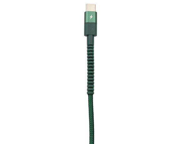 Кабель USB-Type-C однотонний з текстильним покриттям картинка 3 в Аврорі