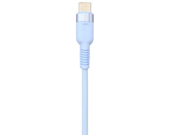 Кабель USB-Type-C однотонний з силіконовим покриттям Аврора картинка 2 фото