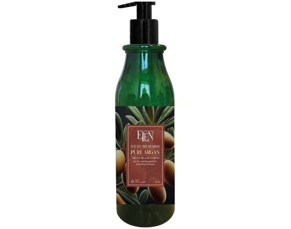 Шампунь для сухого, пошкодженого волосся безсульфатний ELEN сosmetics Pure Argan 250 мл Аврора дешево