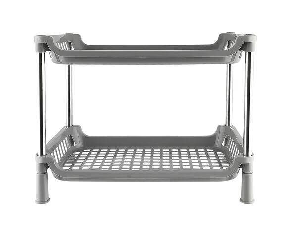 Етажерка для ванної кімнати пластикова Fabrika Home 2 яруси Аврора картинка 2 каталог