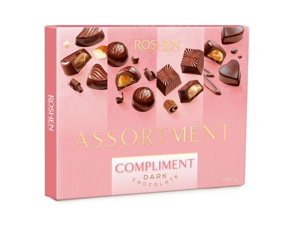 Цукерки шоколадні Roshen Assortment Compliment 145 г Аврора відгуки