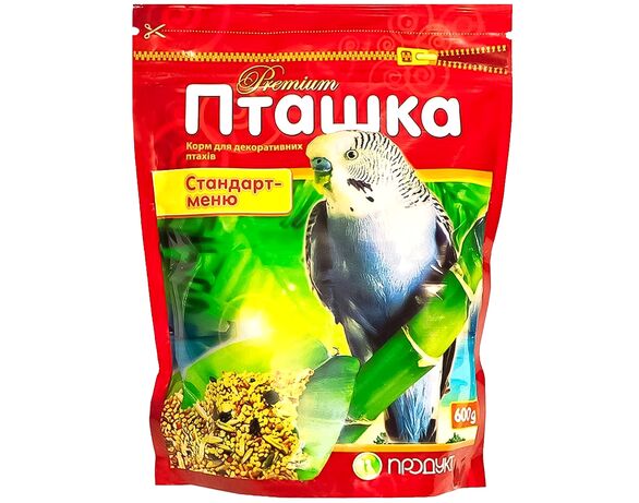 Корм для декоративних птахів Пташка Стандарт-меню 600 г в інтернет-магазині Аврора