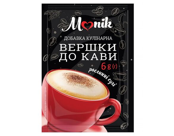 Вершки до кави сухі Monik 6 г Аврора каталог