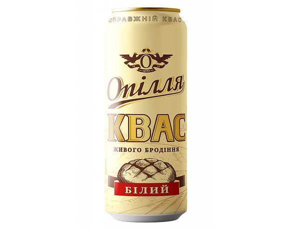 Напій безалкогольний живого бродіння Опілля Квас Білий ж/б 0,5 л Аврора з доставкою