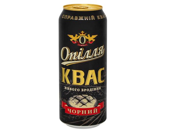 Напій безалкогольний живого бродіння Опілля Квас Чорний ж/б 0,5 л Аврора картинка 2 каталог