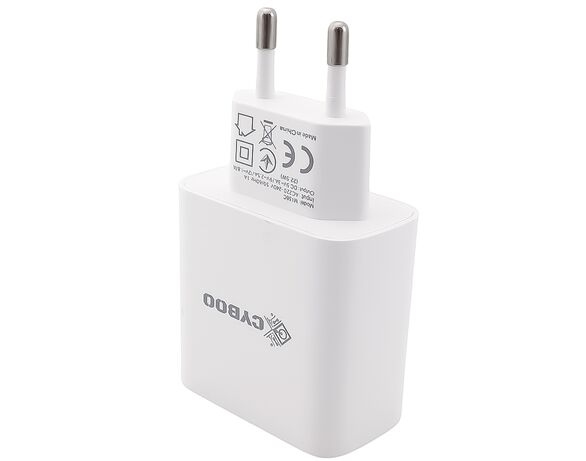 Адаптер для зарядки мережевий Cyboo USB Аврора картинка 5 вартість