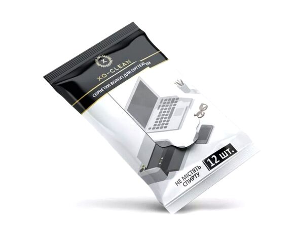 Серветки вологі для догляду за оргтехнікою XоKо XO-Clean 12 шт/уп Аврора картинка 2 каталог