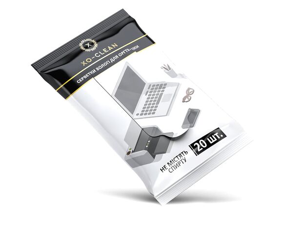Серветки вологі для догляду за оргтехнікою XоKо XO-Clean 20 шт/уп Аврора картинка 2 з доставкою