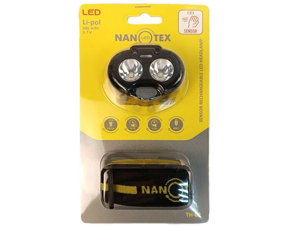 Ліхтарик LED на голову акумуляторний NANOTEX NAN-TH-02 3 режими Аврора каталог