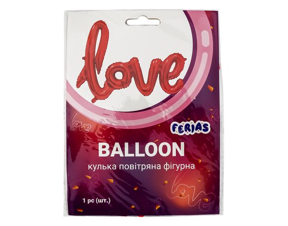 Кулька повітряна поліетилен FERIAS Love Аврора картинка 2 каталог