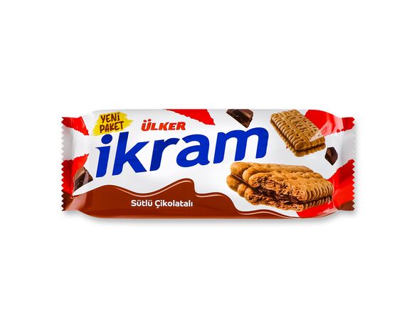 Печиво-сендвіч ULKER Ikram з шоколадною начинкою 84 г Аврора дешево