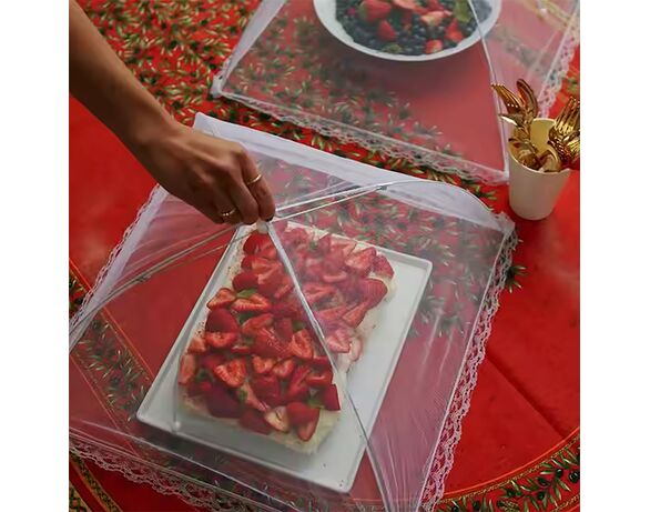 Кришка для продуктів антимоскітна Excellent Houseware 49х49 см Аврора картинка 2 купити