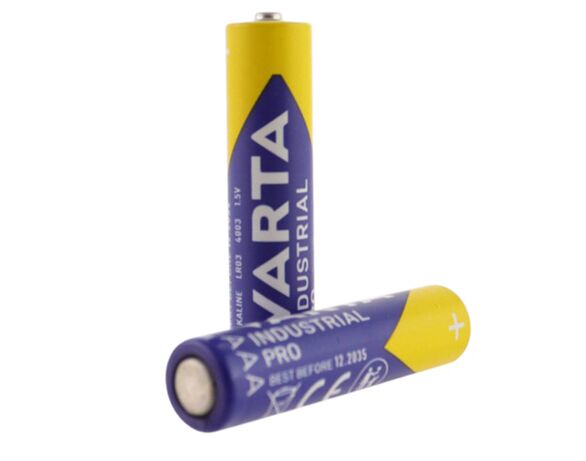 Набір батарейок алкалайн Varta Industrial Pro LR03 AAA 3 шт/уп Аврора картинка 2 каталог