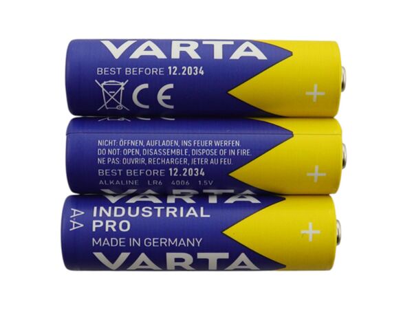 Набір батарейок алкалайн Varta Industrial Pro LR6 AA 3 шт/уп Аврора картинка 3 купити