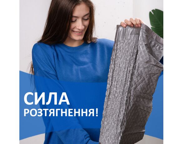 Пакети для сміття Фрекен Бок Flexy з затяжками графіт 60 л,10 шт/рул картинка 5 в Аврорі