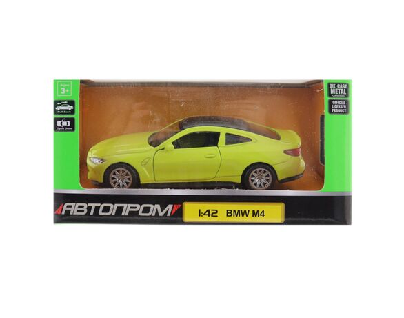 Машина іграшкова металева АВТОПРОМ 1:42 BMW M4 мікс Аврора картинка 2 дешево