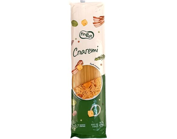 Вироби макаронні Fine Eat Спагеті 400 г Аврора ціна