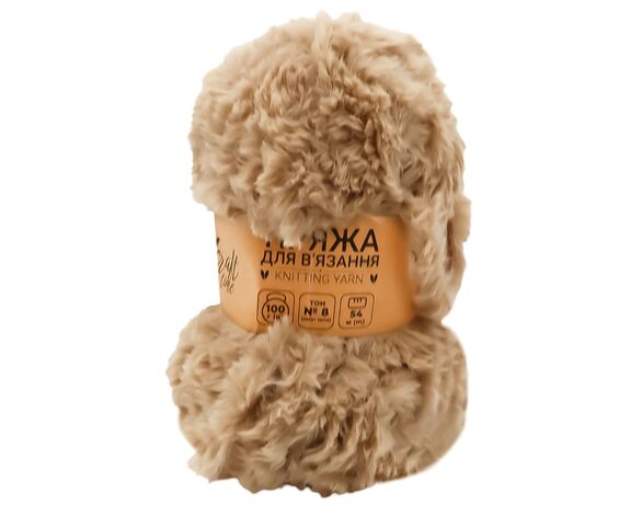 Пряжа для в'язання пухнаста Craft time 100 г, 54 м тон №8 Аврора каталог