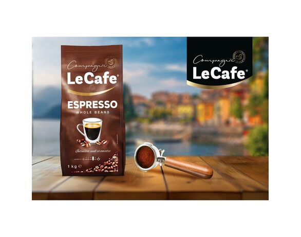 Кава смажена в зернах Le Cafe Espresso 1 кг Аврора картинка 3 недорого