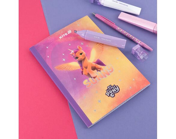 Блокнот А5 клітинка м'яка обкладинка KITE серія My Little Pony 40 аркушів Аврора картинка 5 фото