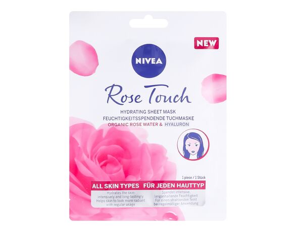 Маска для обличчя тканинна зволожуюча NIVEA Дотик троянди 1 шт Аврора вартість