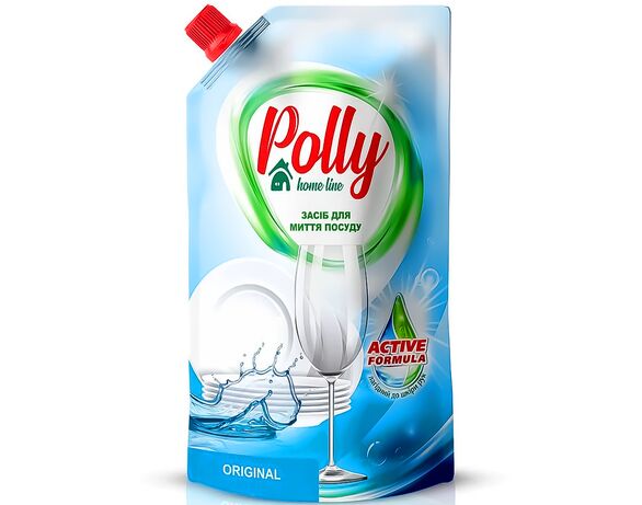 Засіб для миття посуду Polly ORIGINAL, дой-пак 500 мл Аврора фото
