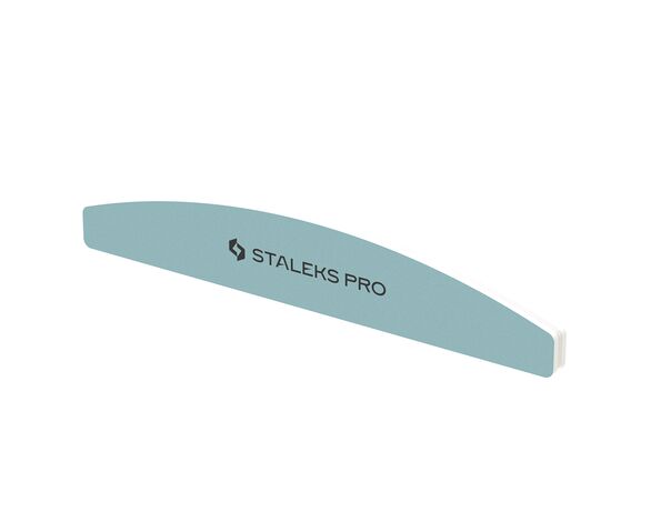 Пилочка-баф для полірування нігтів півмісяць STALEKS PRO EXPERT 41, 400/3000 Аврора картинка 2 ціна