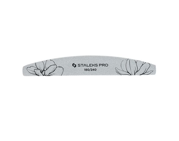 Пилочка для нігтів півмісяць мінеральна STALEKS PRO EXPERT 40, 180/240 в Аврорі